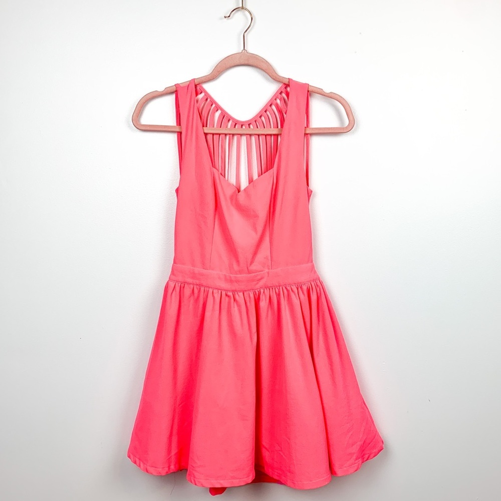 Tea & Cup Stunning Pink Dress with Semi-Open Back
